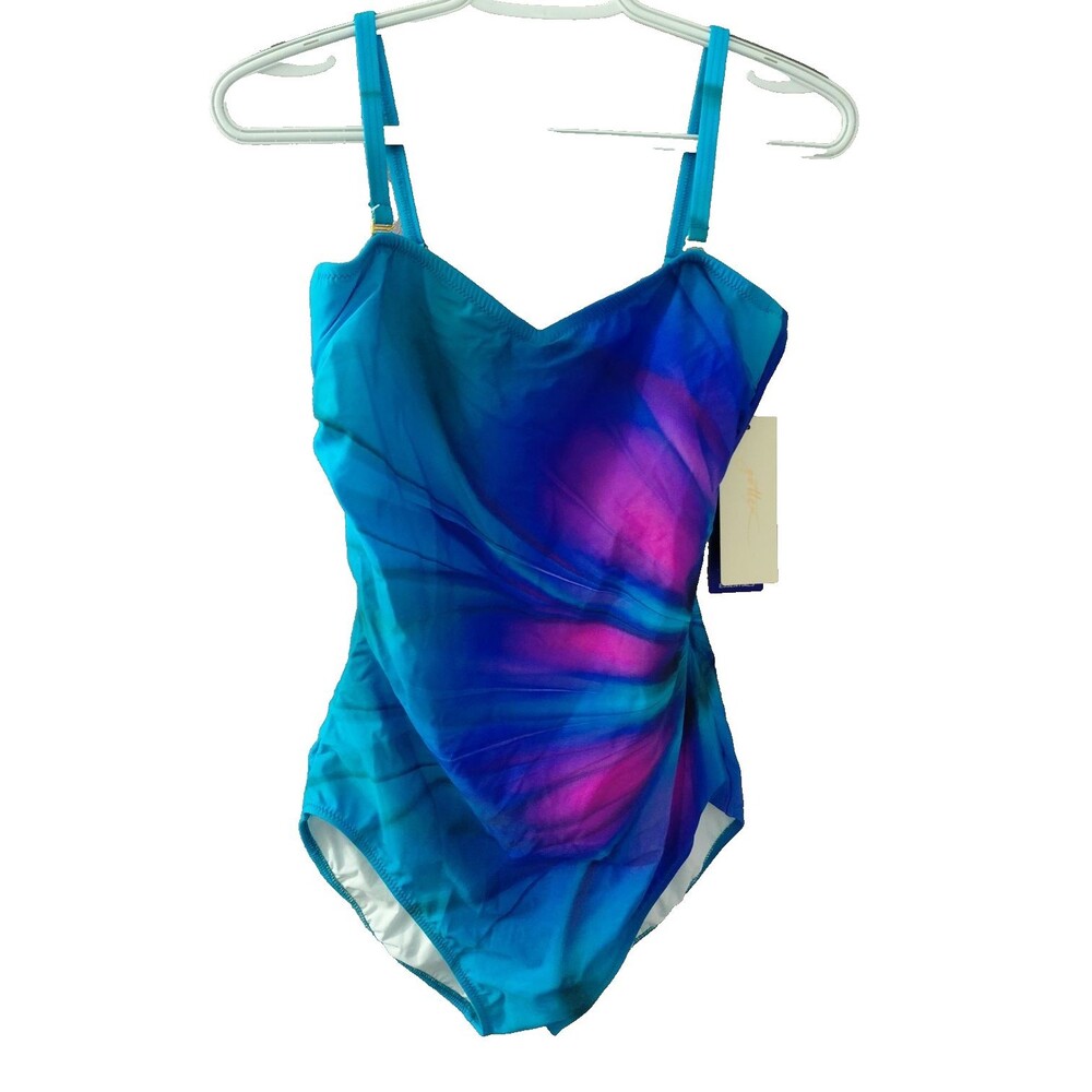 NWT Gottex Essentials One Piece Women's Bathing Suit Size 14 Retails $128